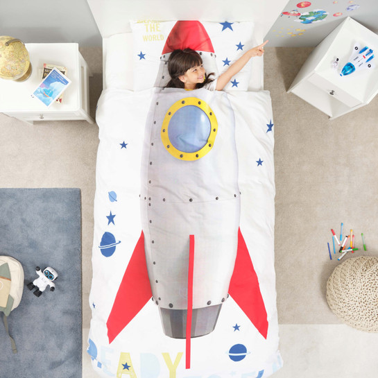 Karaca Home Young Rocket %100 Pamuk Tek Kişilik Nevresim Takımı