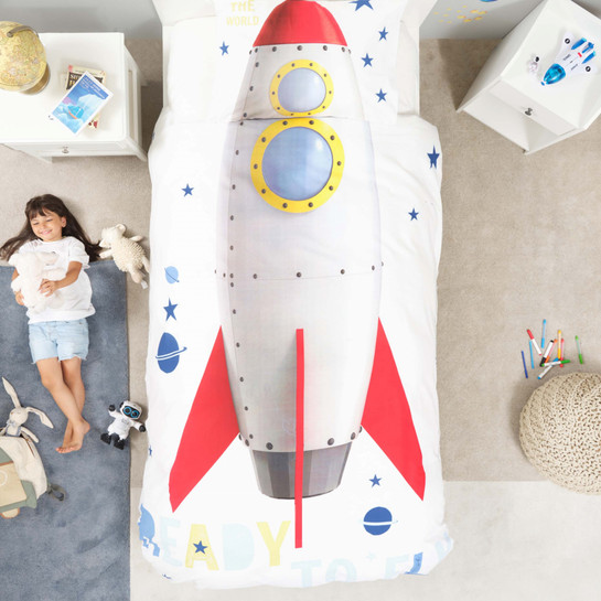 Karaca Home Young Rocket %100 Pamuk Tek Kişilik Nevresim Takımı