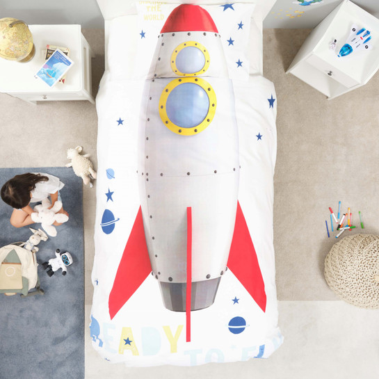 Karaca Home Young Rocket %100 Pamuk Tek Kişilik Nevresim Takımı