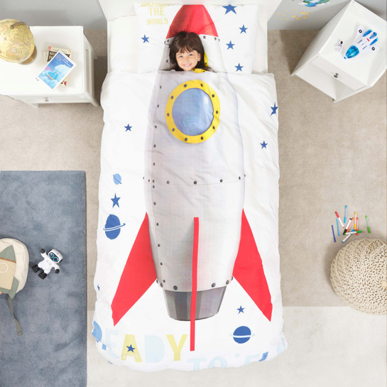 Karaca Home Young Rocket %100 Pamuk Tek Kişilik Nevresim Takımı