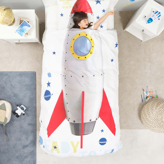 Karaca Home Young Rocket %100 Pamuk Tek Kişilik Nevresim Takımı