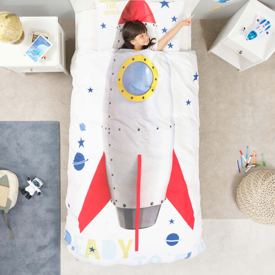 Karaca Home Young Rocket %100 Pamuk Tek Kişilik Nevresim Takımı