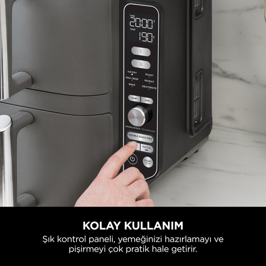 Ninja Double Stack Çift Hazneli XL Air Fryer 9.5L