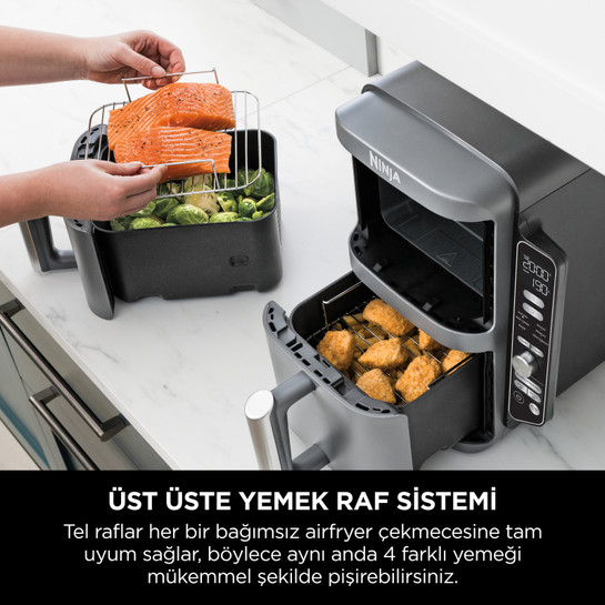 Ninja Double Stack Çift Hazneli XL Air Fryer 9.5L