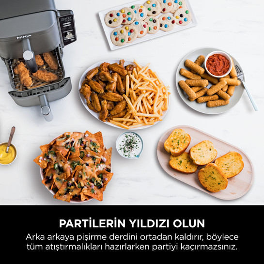 Ninja Double Stack Çift Hazneli XL Air Fryer 9.5L