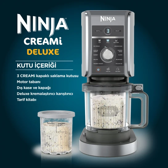 Ninja Creami Deluxe 10 in 1 Dondurma ve Frozen Makinesi