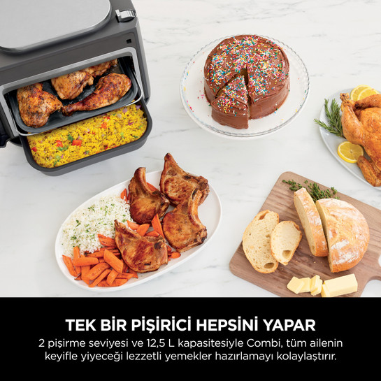 Ninja Combi All in One Multicooker Fırın ve Az Yağlı Pişirici Airfryer 12,5 L