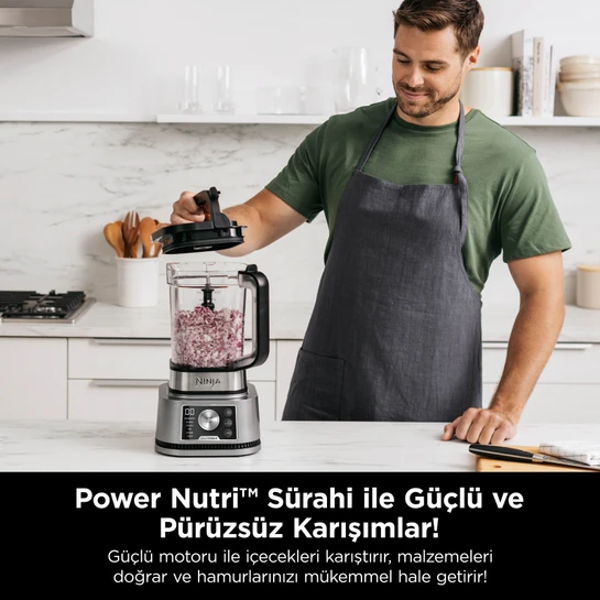 Ninja ® Foodi® 3 in 1 Akıllı Tork ve Auto-IQ Sistemli Power Nutri Blender
