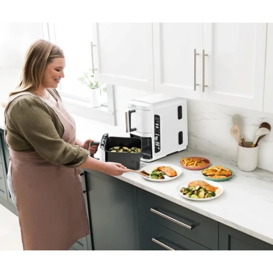 Ninja Double Stack Çift Hazneli XL Air Fryer Beyaz 9.5L 