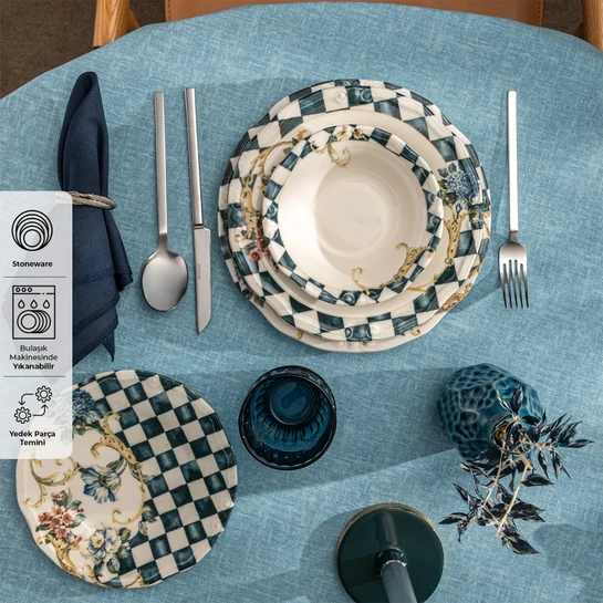 Emsan Victoria 24 Parça 6 Kişilik Yemek Takımı