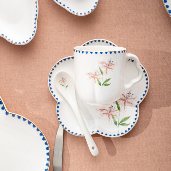 Emsan Lilium Porselen 32 Parça 6 Kişilik Kahvaltı/Servis Takımı