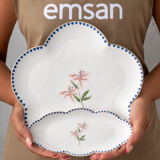 Emsan Lilium Porselen 32 Parça 6 Kişilik Kahvaltı/Servis Takımı