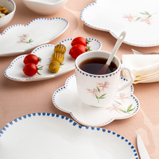 Emsan Lilium Porselen 32 Parça 6 Kişilik Kahvaltı/Servis Takımı