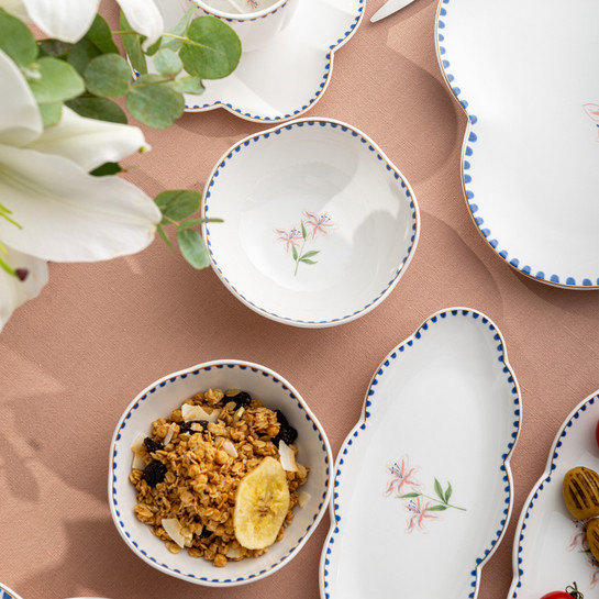 Emsan Lilium Porselen 32 Parça 6 Kişilik Kahvaltı/Servis Takımı