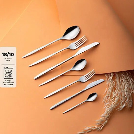 Emsan Alisa 84 Parça 12 Kişilik Kutulu Çatal Kaşık Bıçak Takımı