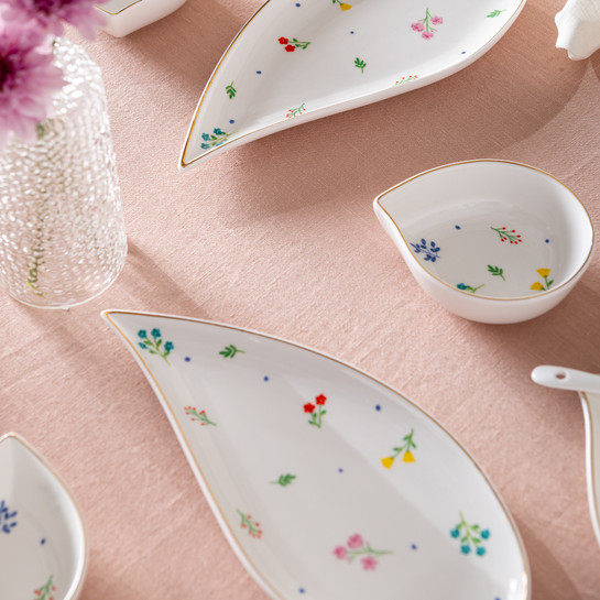 Emsan Daisy Porselen 32 Parça 6 Kişilik Kahvaltı Takımı