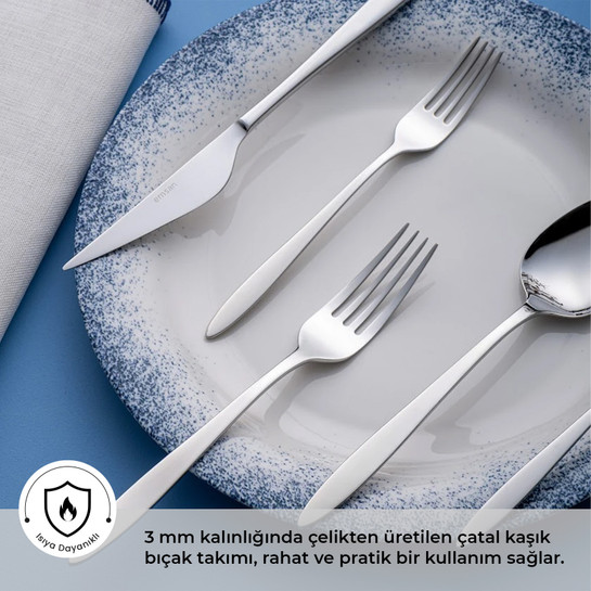Emsan Yakamoz 24 Parça Kutulu Çatal Kaşık Bıçak Takımı