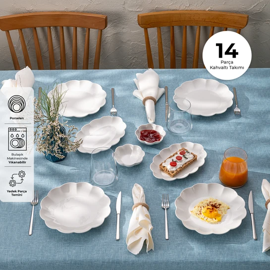 Emsan Gonca 14 Parça 6 Kişilik Kahvaltı Takımı