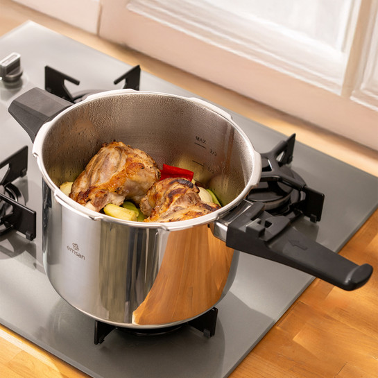 Emsan Fast Cooker Çift Emniyetli Düdüklü Tencere 6 Lt
