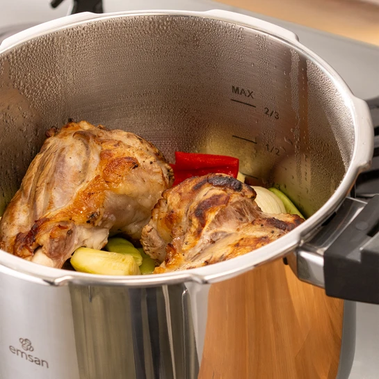 Emsan Fast Cooker Çift Emniyetli Düdüklü Tencere 6 Lt