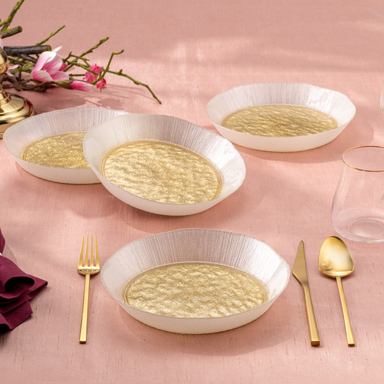 Emsan Golden 4 Parça Cam Dik Kase 21 cm