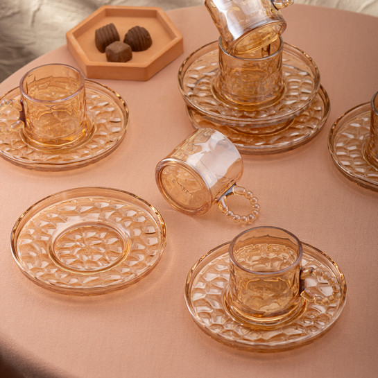 Emsan Çifte Kavrulmuş 100 ml 6'lı Kahve Fincan Takımı