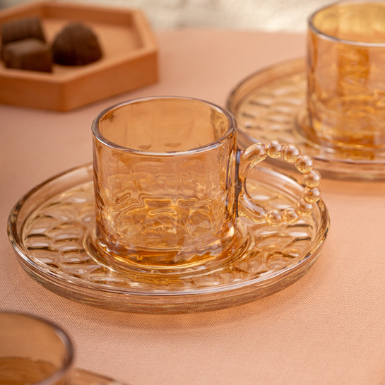 Emsan Çifte Kavrulmuş 100 ml 6'lı Kahve Fincan Takımı