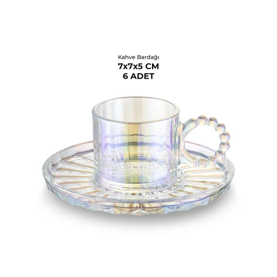 Emsan Muhabbet 100 ml 6'lı Kahve Fincan Takımı