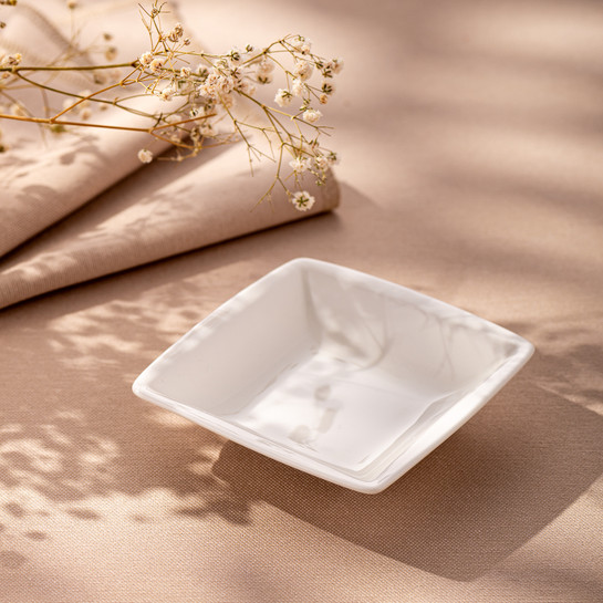 Emsan Pamukkale Kare Çukur Tabak 10 cm