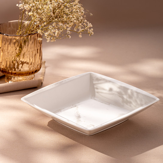 Emsan Pamukkale Kare Çukur Tabak 21 cm