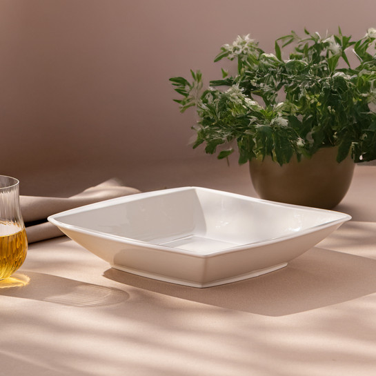 Emsan Pamukkale Kare Çukur Tabak 25 cm