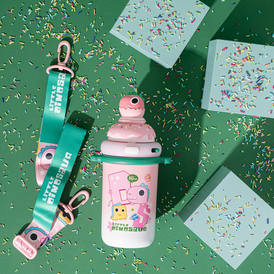 Emsan Baby Dinazor Termos Pembe 450 ml