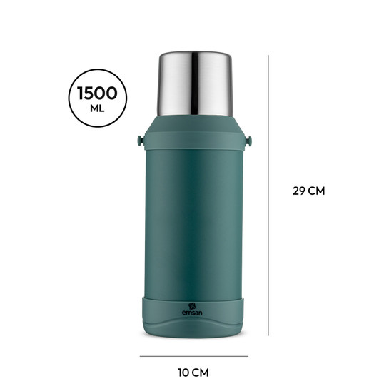 Emsan Thermafort Termos Yeşil 1500 ml