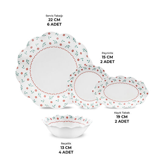 Emsan Bloom 14 Parça 6 Kişilik Kahvaltı Takımı