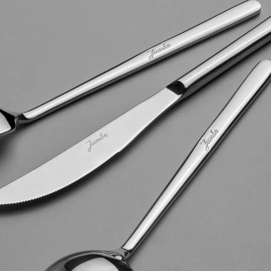 Jumbo 2900 Vannes 84 Parça 12 Kişilik Çelik Çatal Kaşık Bıçak Seti