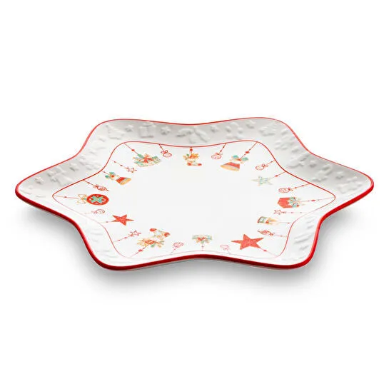 Jumbo Janus 2'li Yıldız Desenli Tabak