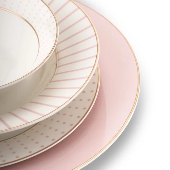 Jumbo Navy 24 Parça 6 Kişilik Yemek Takımı Pink