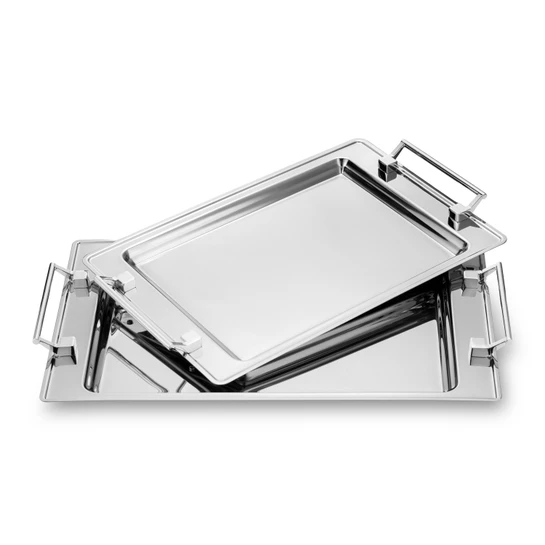 Jumbo Taranto Çelik Büyük Tepsi 48,5 x 31,5 cm