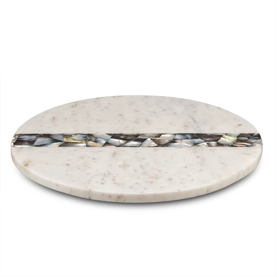 Jumbo Romano Mermer Servislik 14 x 14 x 1,76 cm Beyaz