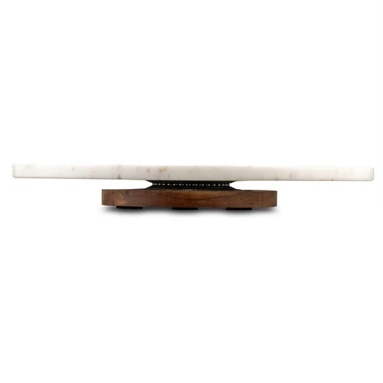 Jumbo Romano Mermer Servislik 14 x 14 x 1,76 cm Beyaz