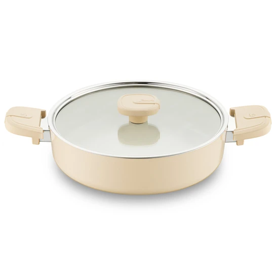 Jumbo Swiss Crystal Dark Cream 7 Parça Tencere Seti