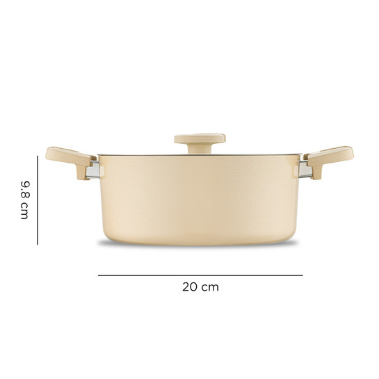 Jumbo Swiss Crystal Dark Cream 5 Parça Tencere Seti