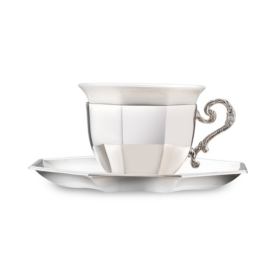 Jumbo Timeless MMXXV Tek Kişilik Kahve Fincan Seti Silver