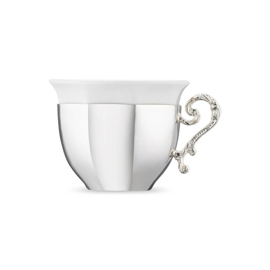 Jumbo Timeless MMXXV Tek Kişilik Kahve Fincan Seti Silver