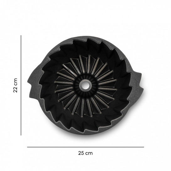 Jumbo Shark Ceramic Black Yuvarlak Kek Kalıbı