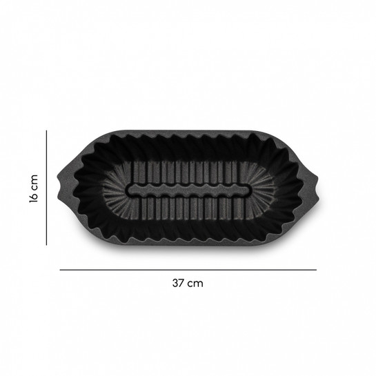 Jumbo Shark Ceramic Black Baton Kek Kalıbı