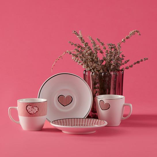 Apricot Valentines 2 Kişilik Kahve Fincanı Takımı