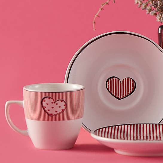 Apricot Valentines 2 Kişilik Kahve Fincanı Takımı