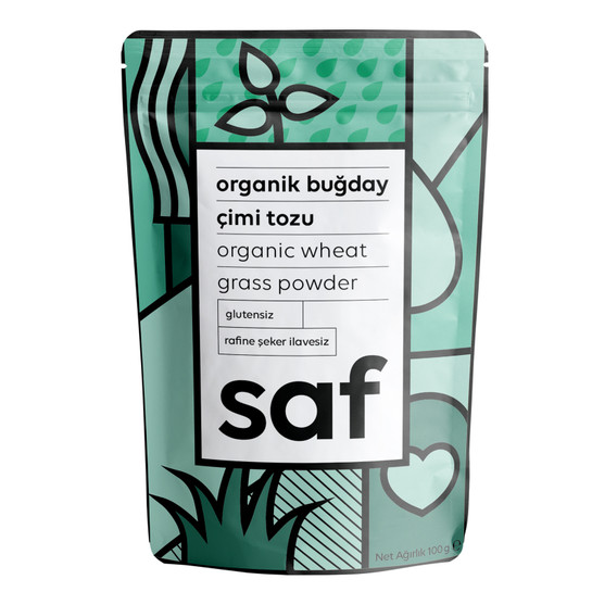 SAF NUTRITION ORGANİK BUĞDAY ÇİMİ TOZU 100 G
