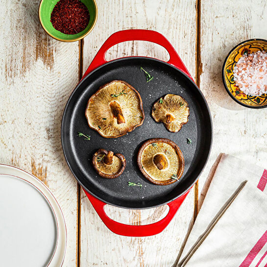 Pot Art Kırmızı Döküm Sahan 22 cm